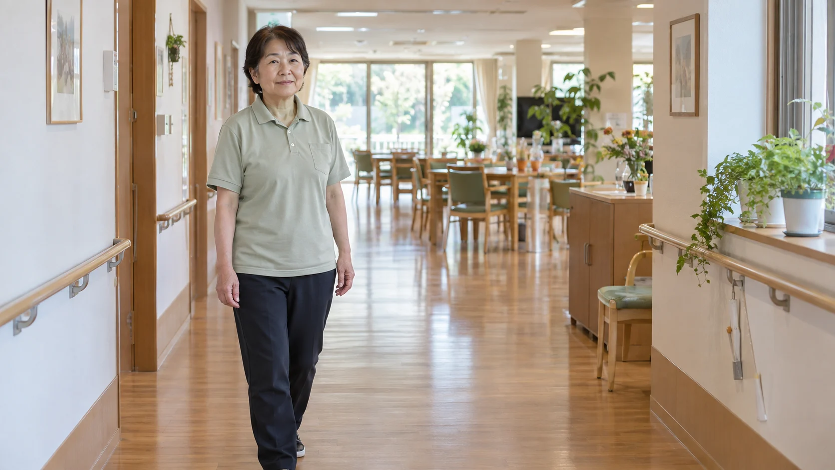 介護施設の廊下イメージ