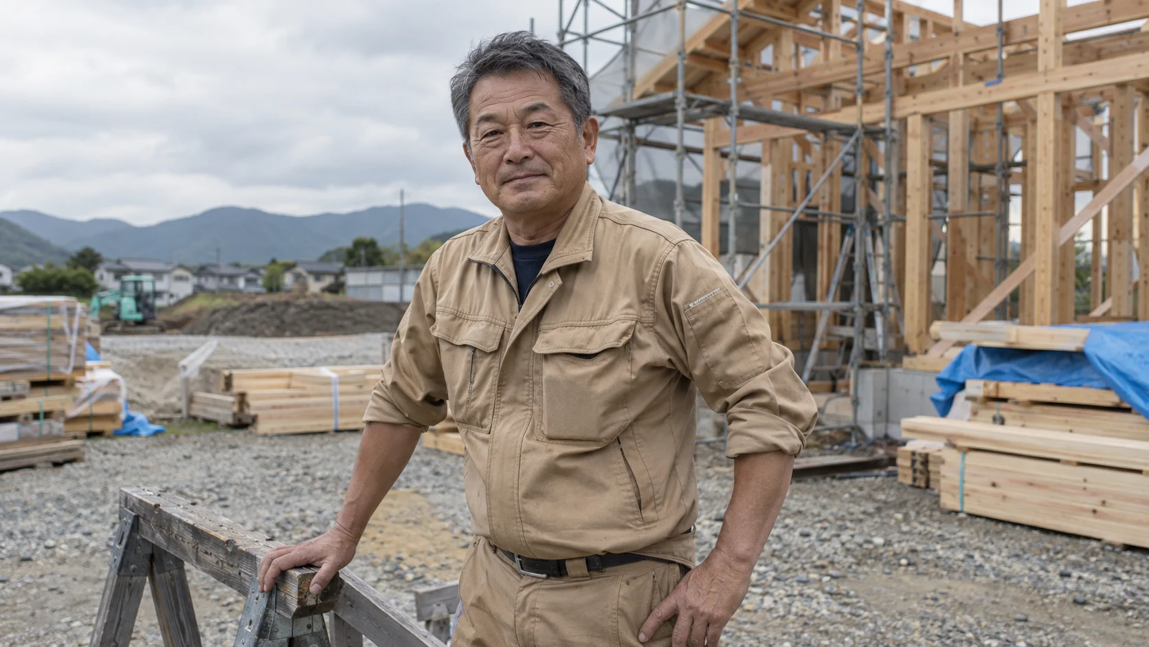 建設業の屋外現場イメージ
